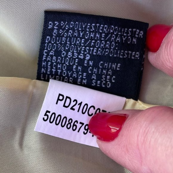 EUC Anne Klein dark green jacket & skirt suit size 4P - Picture 9 of 9